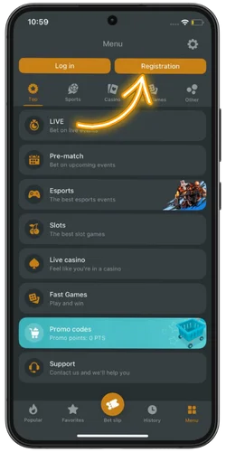 Open our app
