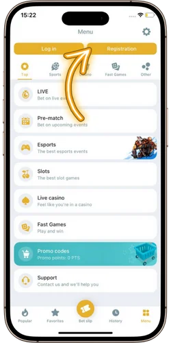 Open the Melbet app Aviator